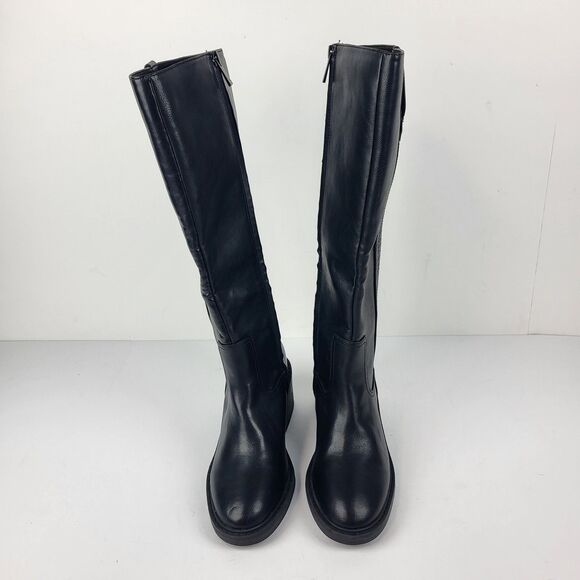 Splendid Vivie Knee High Boots Faux  Leather Black size 7M - Picture 11 of 15